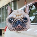 Harajuku style bulldog print crossbody chain bag with 3D digital animal pattern - Shar Pei