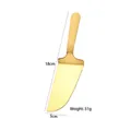 Golden stainless steel cake server with serrated edge, 18x5cm kitchen baking tool - Gold