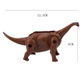 Braunes Brachiosaurus Dino-Ei-Spielzeug mit Maßen von 12,5 cm und Hautstruktur-Details - Braun (Diplodocus)
