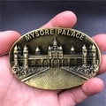 Antique bronze 3D metal fridge magnet featuring Mysore Palace relief design - Mysore Palace India