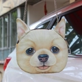 Harajuku style crossbody bag featuring a realistic 3D pomeranian dog face print with ears - Golden Retriever