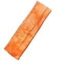 Elastic orange tie-dye sports headband for yoga and fitness training for women - Orange Gradient
