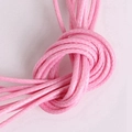 Pink 2mm waxed cord for DIY jewelry making featuring fine braided texture and wax finish - 5m/bag 2MM / Pink