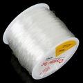 Transparent 1.0mm elastic crystal string roll for DIY jewelry beading, 100 meters length - 1.0mm Transparent White approx 45m/Roll