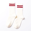 One Size White Background Red Stripes