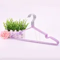 Purple non-slip metal clothes hangers with plastic coating and shoulder grooves - 29.5cm Kids Standard / Nordic Purple