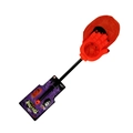 Halloween trick or treat candy grabber with orange monster hand and red collection bag - One Size / Orange Monster Palm Bag