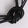 2mm black Korean wax cord necklace rope with braided texture for DIY jewelry making - 5m/bag 2MM / Black
