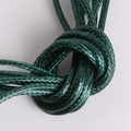 Deep green 2mm braided wax cord for DIY jewelry making and handmade crafts - 5m/bag 2MM / Dark Green