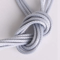 Light gray 2mm waxed cord necklace string with premium braided texture and glossy finish - 5m/bag 2MM / Gray