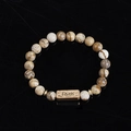 Brown Yellow Mottled Stone-Faith