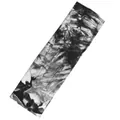 Breathable black and white tie-dye sports headband with elastic fabric for yoga and running - Black Tie-dye