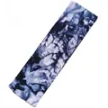 Blue and white tie-dye ribbed knit sports headband for yoga and fitness training - Navy Blue Tie-Dye
