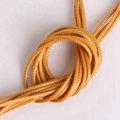 Cordon ciré jaune gingembre 2mm pour création de bijoux DIY et colliers faits à la main - 5m/sac 2MM / Jaune Terre
