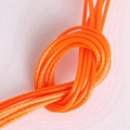 Vibrant bright orange 2mm braided wax cord for DIY necklace and bracelet crafting - 5m/bag 2MM / Orange Red