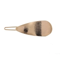 Minimalist matte gold water-drop metal hair clip with a brushed texture finish - Water Drop Gold