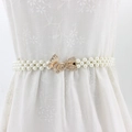 Chaîne de taille en perles pour femmes avec boucle papillon dorée ornée de strass - EL95-9 Boucle Papillon Dorée