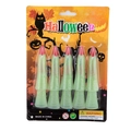 Set di 5 dita luminose da strega per Halloween, accessori per costumi in confezione retail - Taglia unica / Copriunghie luminosi