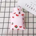 Pink high density PVC hot water bag with watermelon print and hello fruit text - Watermelon / Pink