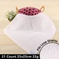 21s White cotton hotel hand towel 25x25cm 22g with absorbent terry cloth texture - 21S 22g (25*25cm)