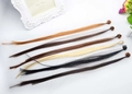 Colorful clip-in hair extensions for children with mini claw clips in six gradient shades - Mixed Dark Straight Hair With Claw Clip