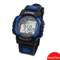 Digital sports watch NT-888-2 in black and blue small size for kids and teenagers - Small / Blue