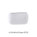 White cylindrical laundry mesh bag 22*33cm for delicates and lingerie protection - Cylindrical 22*33cm