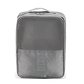 Bolsa de viaje gris para zapatos impermeable con malla y asa superior cómoda - Gris