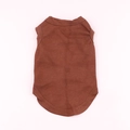 Coffee brown cotton pet tank top with round neck and sleeveless design for dogs - XS / Coffee