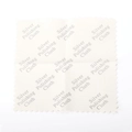 Off-white silver polishing cloth with serrated edges for jewelry cleaning and shine - Creamy White Silver Polishing Cloth 9.5*9.5