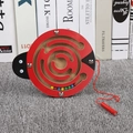 Ladybug wooden magnetic maze puzzle for children with colorful beads and red pen - Ladybug