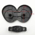 Retractable Christmas doll plastic base feet accessories with dual arc shape in black - 900 Onesie 12.5*7.5