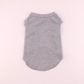 T-shirt pour animaux gris chiné en coton tricoté doux pour petits chiens et chats - Gris