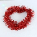 Ghirlanda natalizia rossa e soffice per decorazioni per alberi e articoli per feste - 2 Metri / Rosso