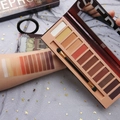 Arm swatches of 12-color earth tone eyeshadow palette with matte and shimmer finishes - Style A - Earth Tones