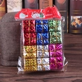 Set di 12 mini scatole regalo laser da 2,5 cm per decorazioni dell'albero di Natale - 12 pezzi/sacchetto