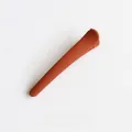 Minimalist matte caramel rust red hair clip with a sleek smooth surface finish - Burnt Orange
