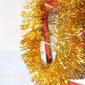 180cm sparkling gold Christmas tinsel garland for festive tree and wedding party decoration - Gold