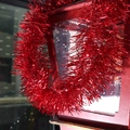 180cm red metallic tinsel garland for Christmas tree decoration and festive party layout - Red