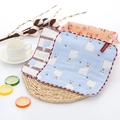 Soft six-layer cotton towel featuring cute blue and white alpaca cartoon patterns - Blue Alpaca