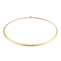 Minimalist 4mm gold plated titanium steel segmented choker necklace with lobster clasp - Style C Gold (KN35039-Z) / 45cm
