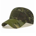 Casquette tactique camouflage avec panneau auto-agrippant et tissu ripstop résistant - Réglable / Camouflage Terrain Forestier(17)