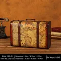 Large (45x31x17cm) Yellow Map Pattern