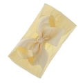 Hellgelbes Baby-Stirnband mit Schleife aus elastischem, weichem Nylon für Kleinkinder - Beige (Beige Schleife)