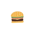 Spilla creativa a forma di hamburger in smalto colorato per decorare vestiti e borse - Hamburger