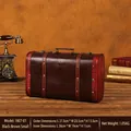Small (37.5x23.5x13.5cm) Black Brown