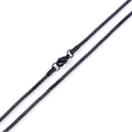 Collana a catena nera in acciaio inossidabile con chiusura a moschettone diagonale - Nero