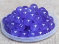 Polierte violette Natursteinperlen für DIY handgefertigten Schmuck und Zubehörherstellung - 8mm / Violett
