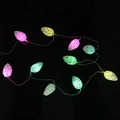 Ghirlanda luminosa LED a pigna smerigliata multicolore con finitura testurizzata - Pigna di perle / Colorato