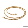 Collana a catena in acciaio inossidabile dorato lunga 455mm e larga 2,4mm - 455mm x 2.4mm / Oro